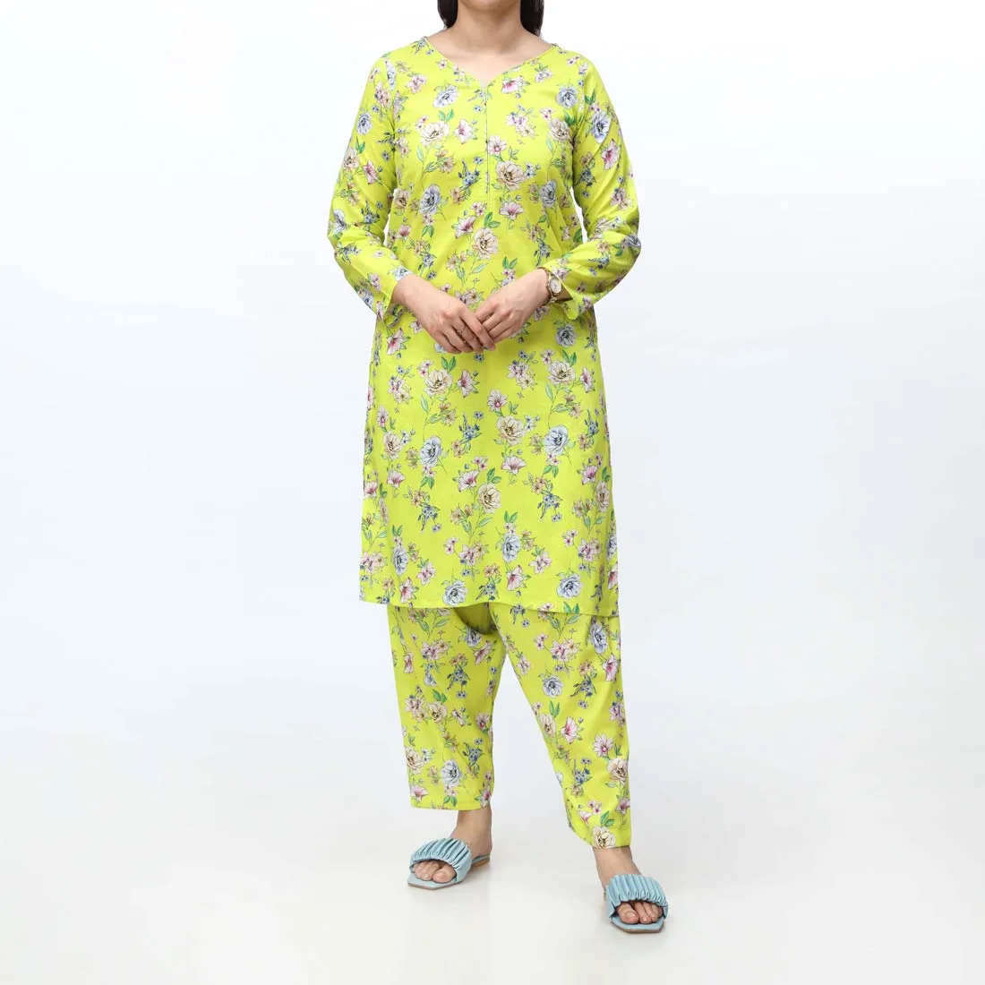 2PC - Unstitched Digital Printed Lawn Suit PS4838