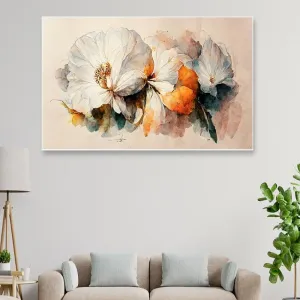 3D Vibrant Flower Canvas Wall Painting