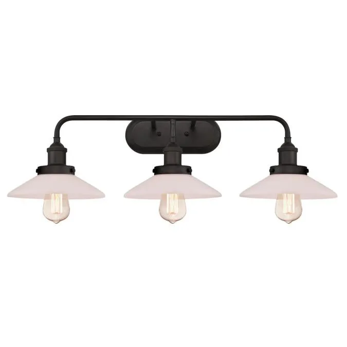 Abigail Three-Light Indoor Wall Fixture, Oil Rubbed Bronze Finish