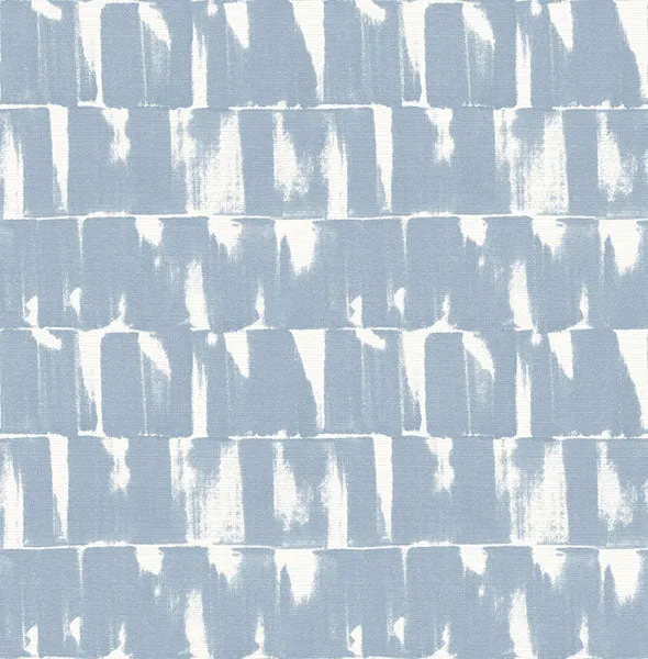 Bancroft Blue Artistic Stripe Wallpaper