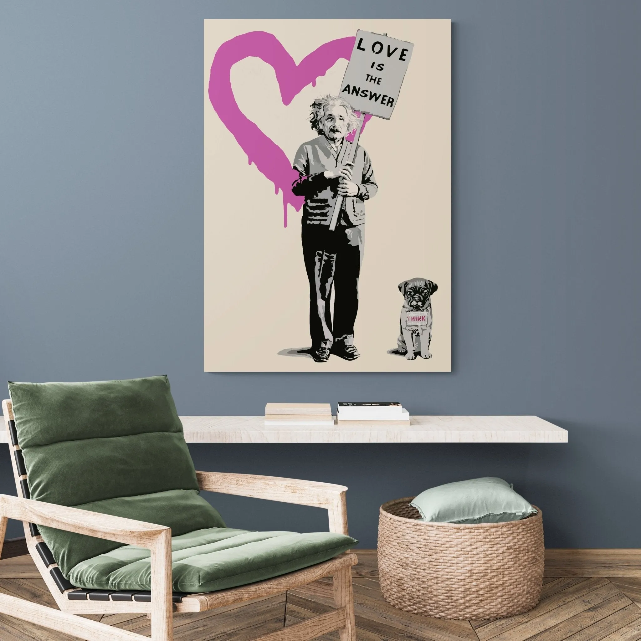 Banksy Einstein Love is the Answer