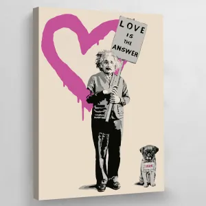 Banksy Einstein Love is the Answer