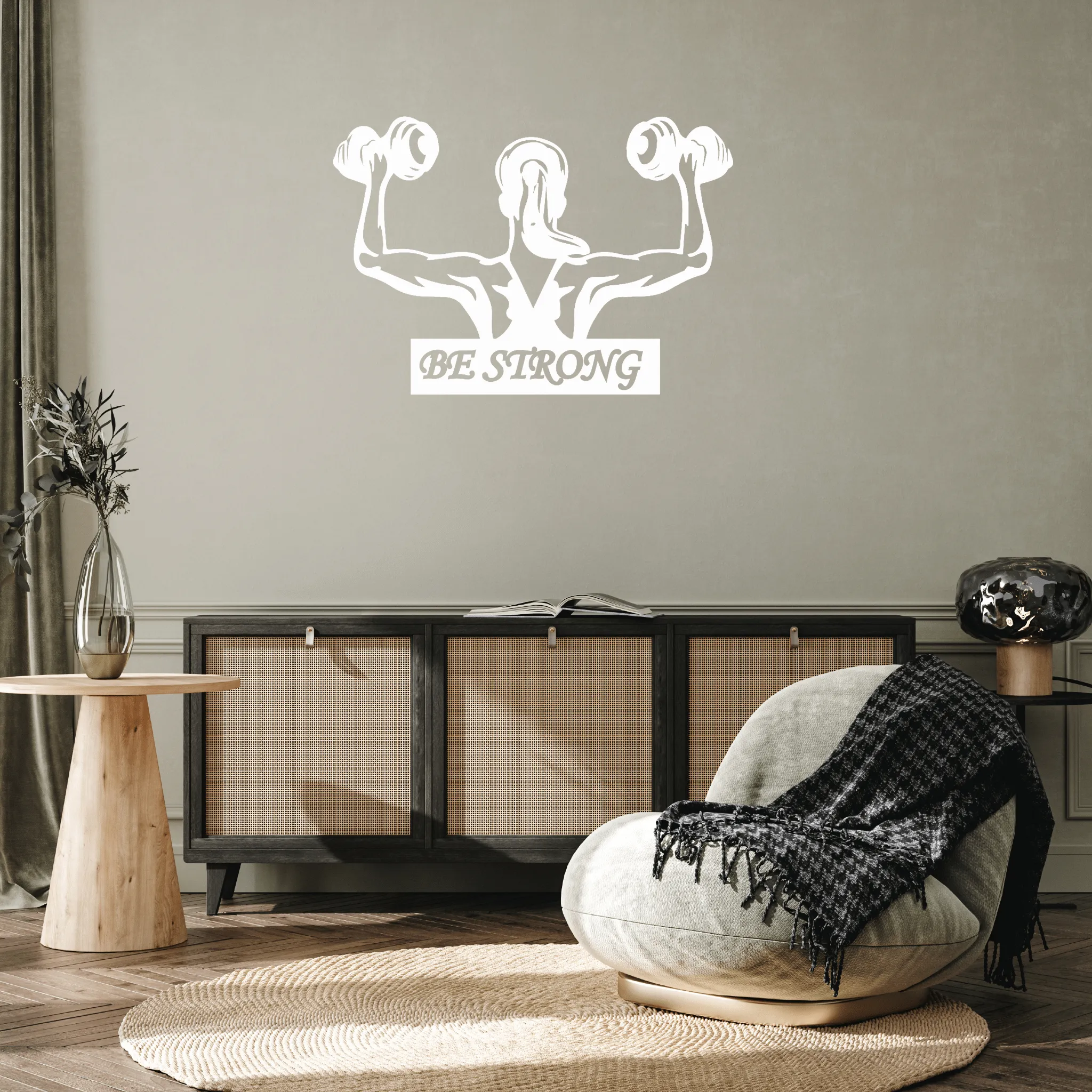 Be Strong - Metal Wall Art