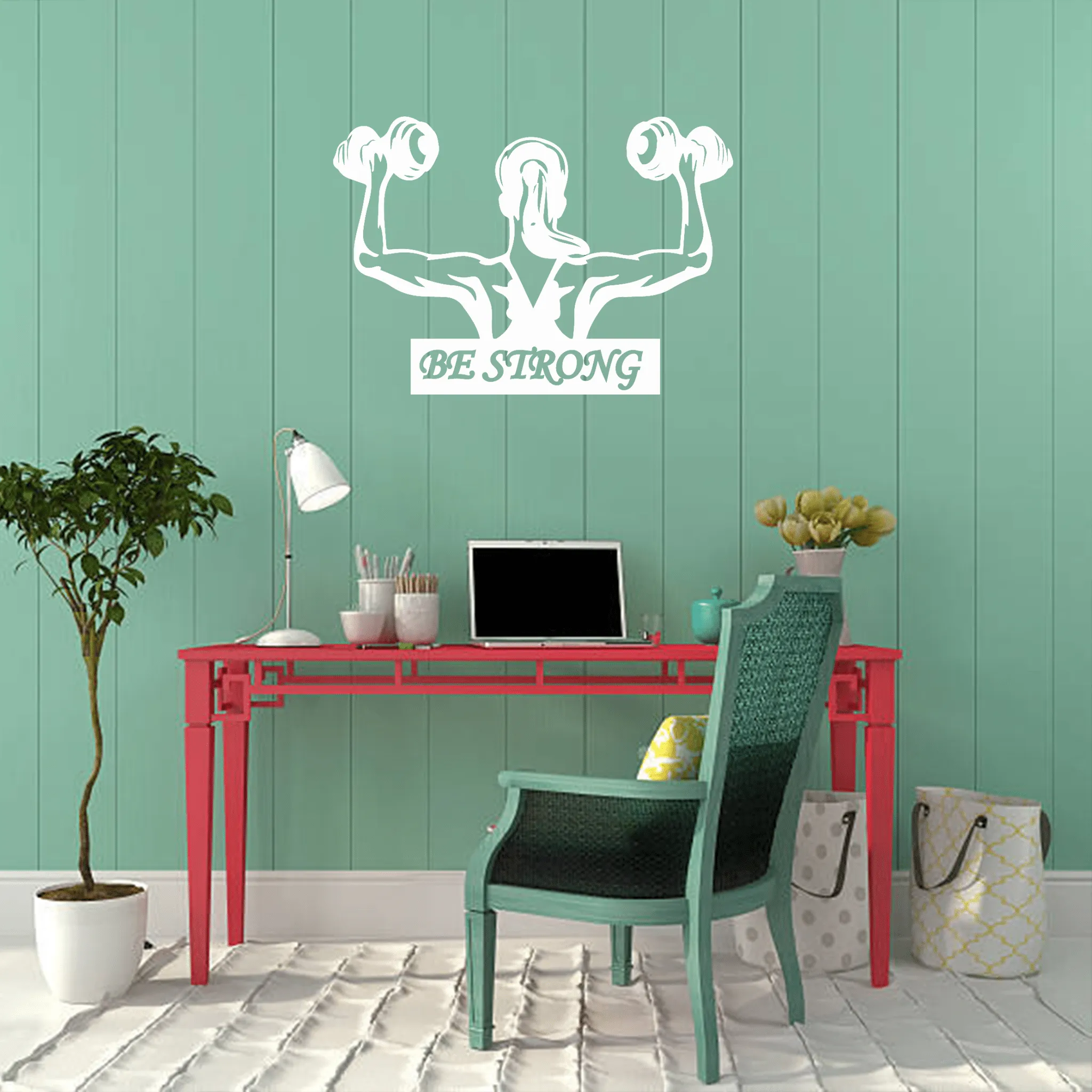 Be Strong - Metal Wall Art