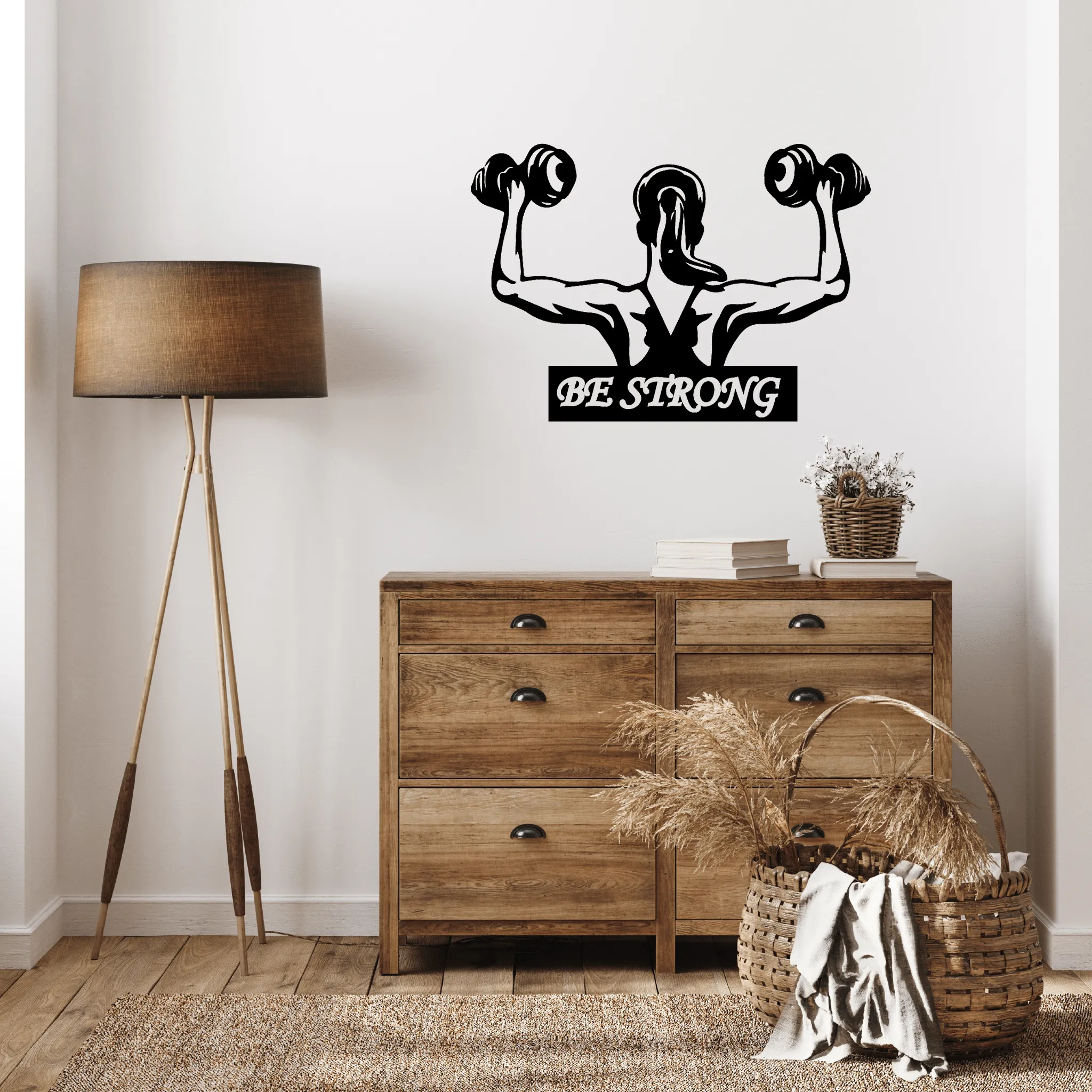 Be Strong - Metal Wall Art