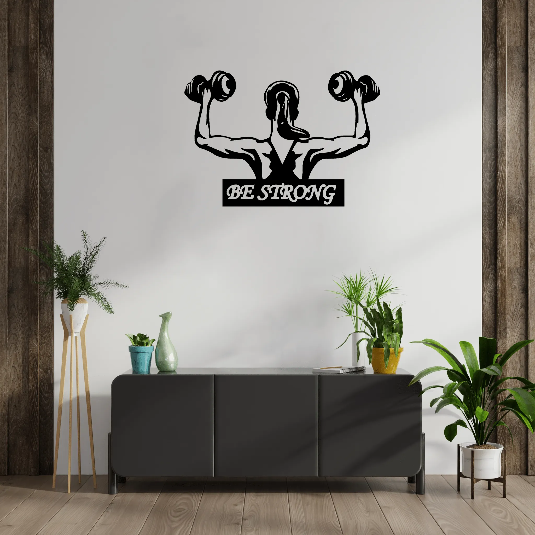 Be Strong - Metal Wall Art