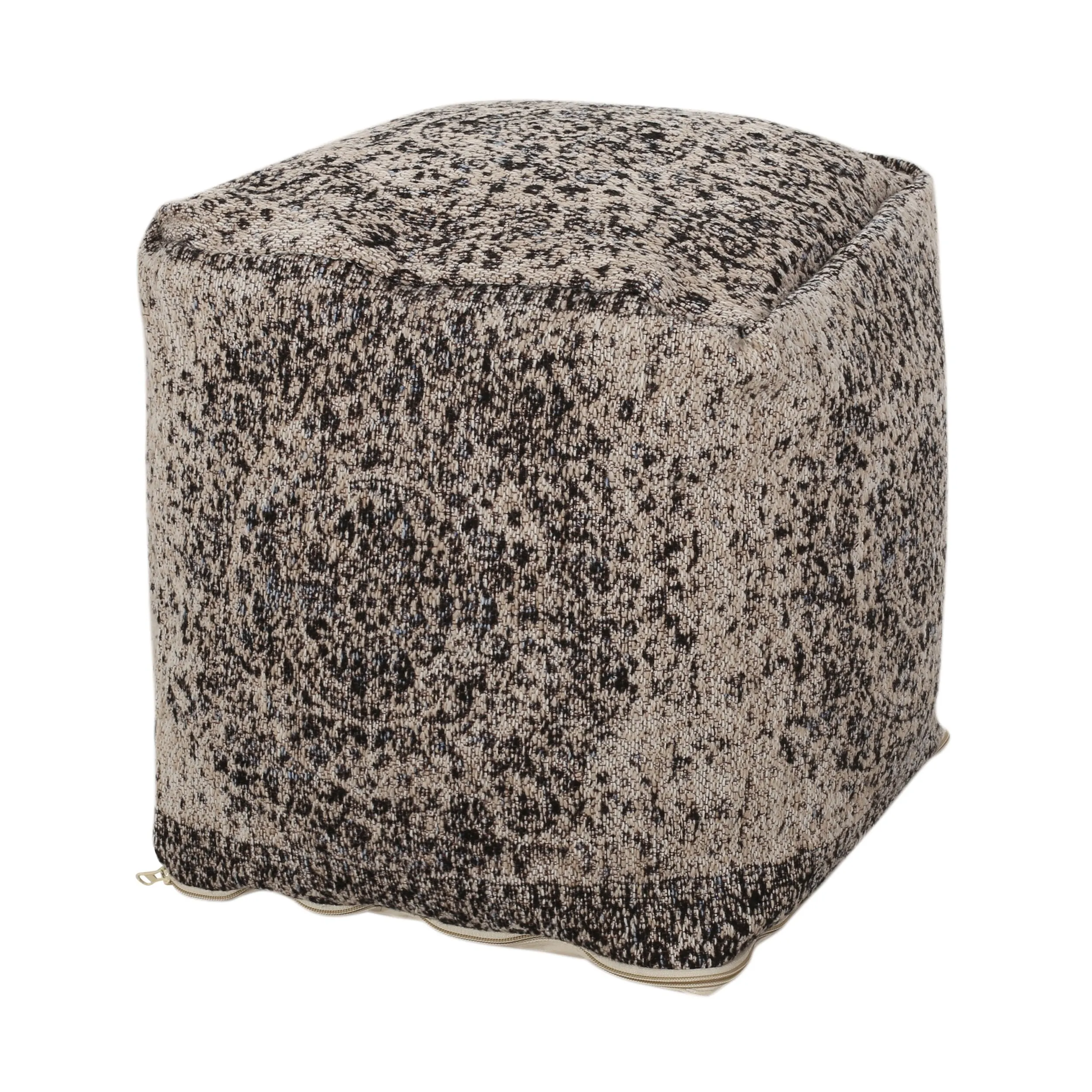 Bonsallo Contemporary Fabric Cube Pouf