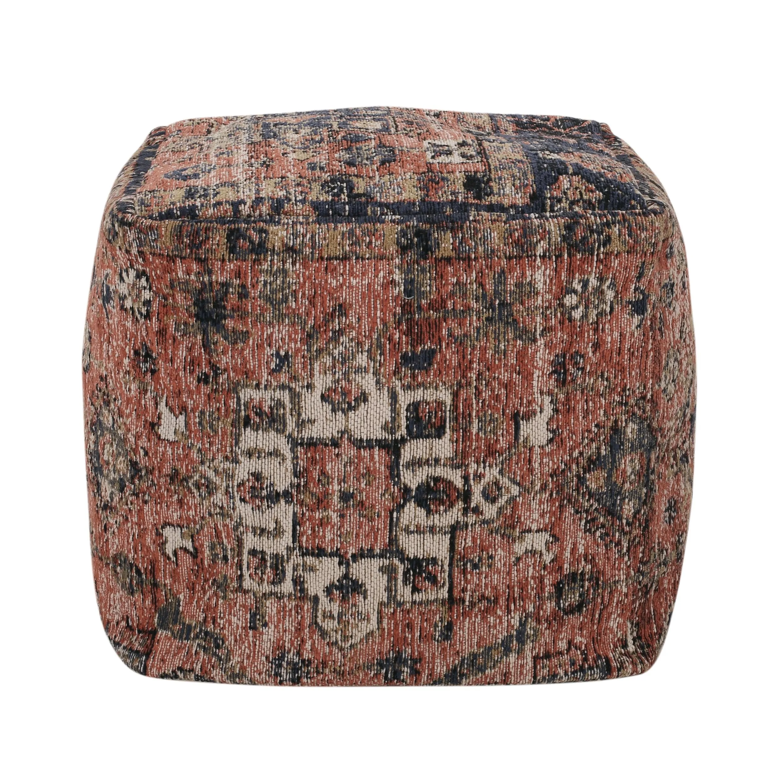 Bonsallo Contemporary Fabric Cube Pouf