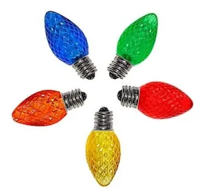 C7 LED Faceted Multi Color