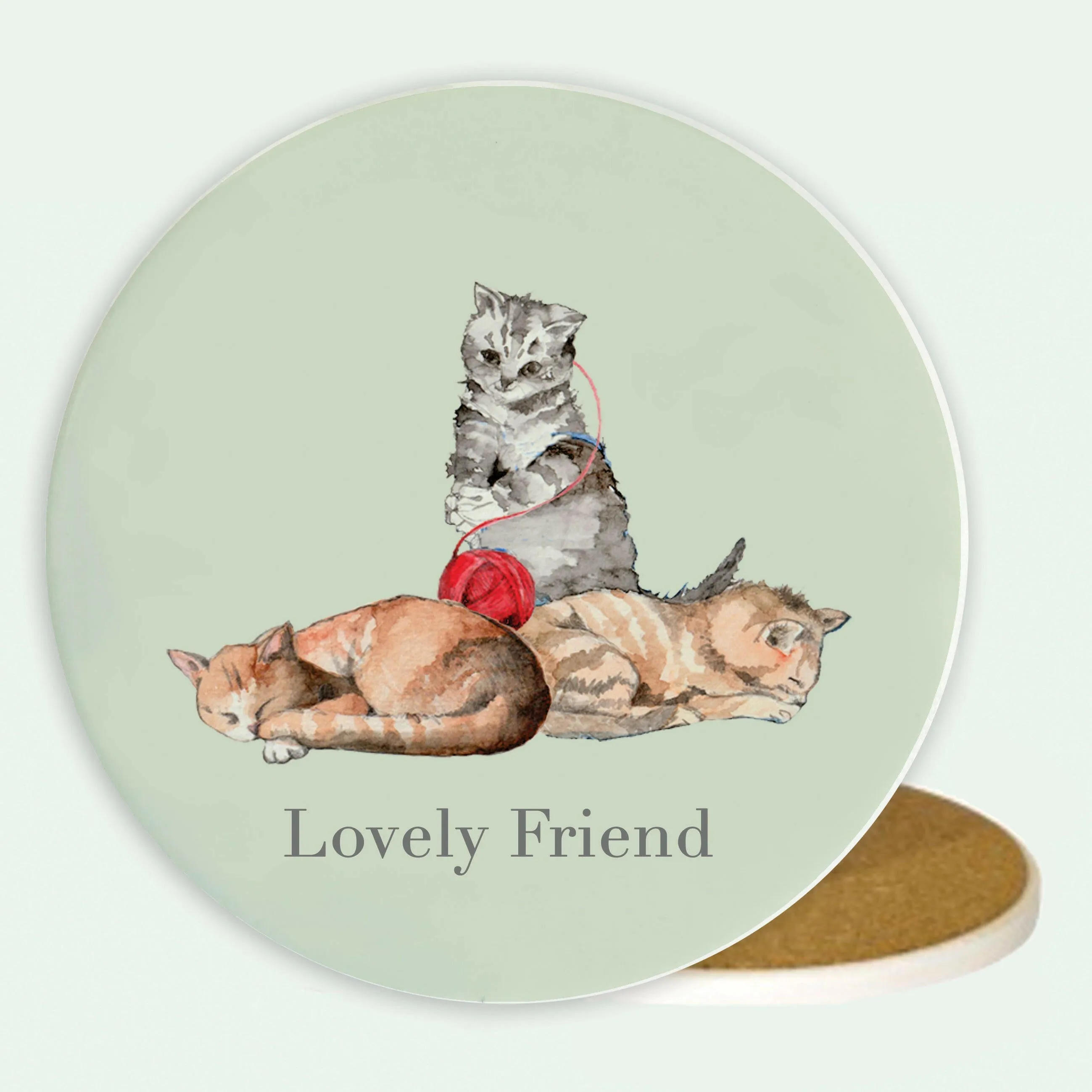 Ceramic Coaster - Cats Lovely Friend