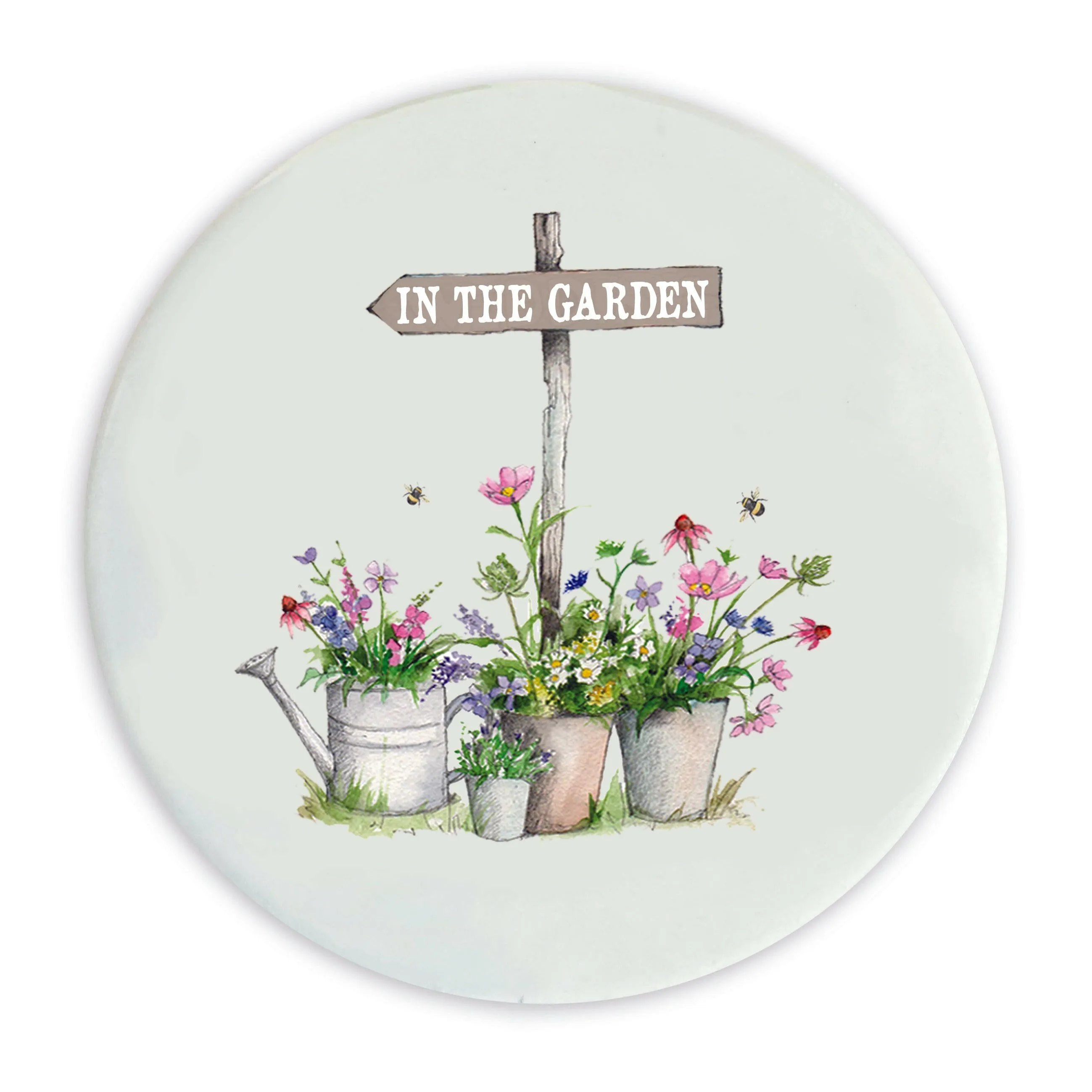 Ceramic Coaster - Garden Sign