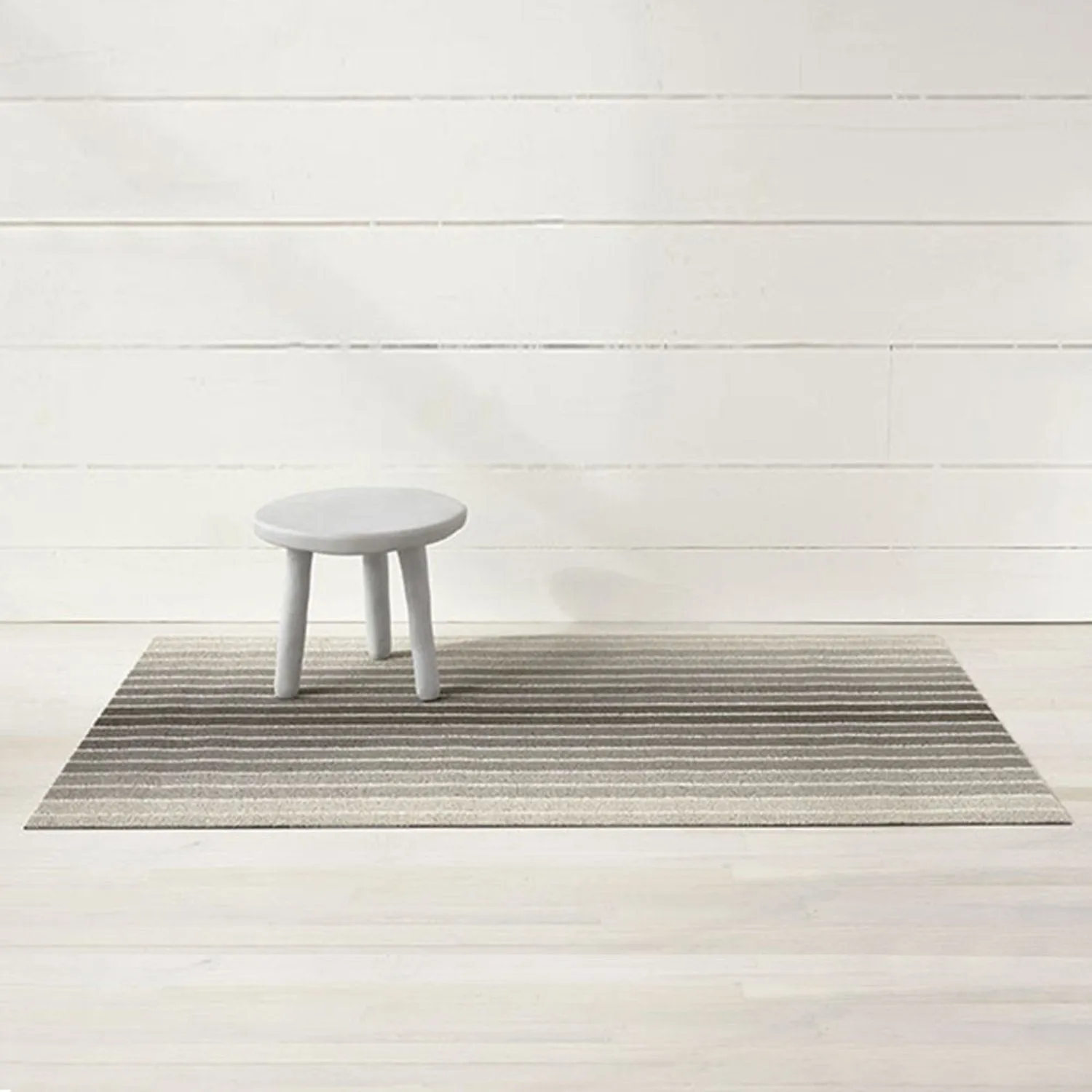 chilewich | big mat 91x152cm (36x60") | block stripe taupe ~ DC