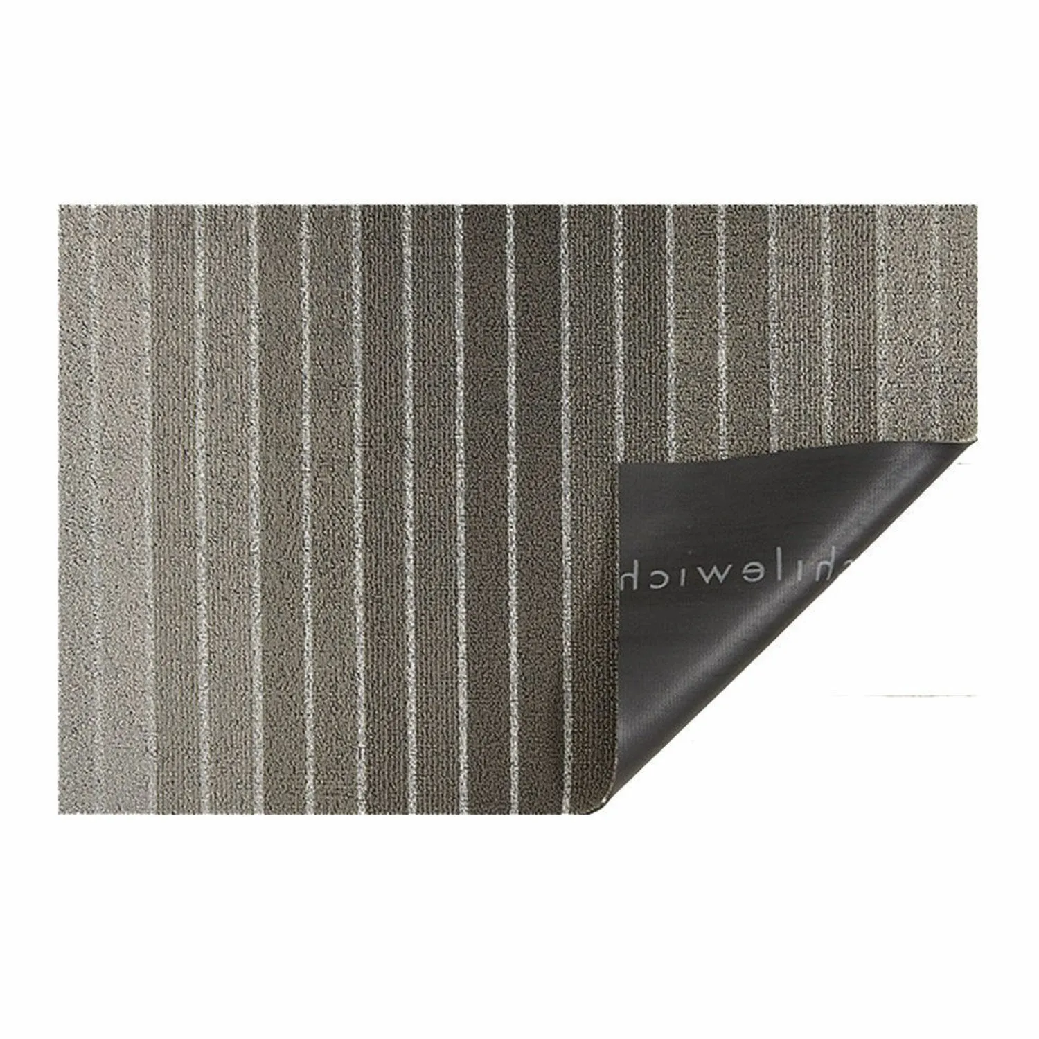 chilewich | big mat 91x152cm (36x60") | block stripe taupe ~ DC