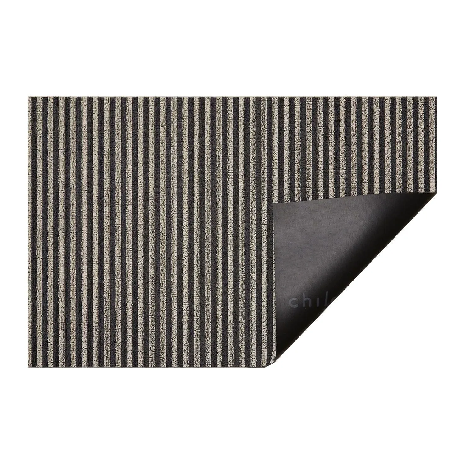 chilewich | runner mat 61x183cm (24x72") | breton stripe gravel