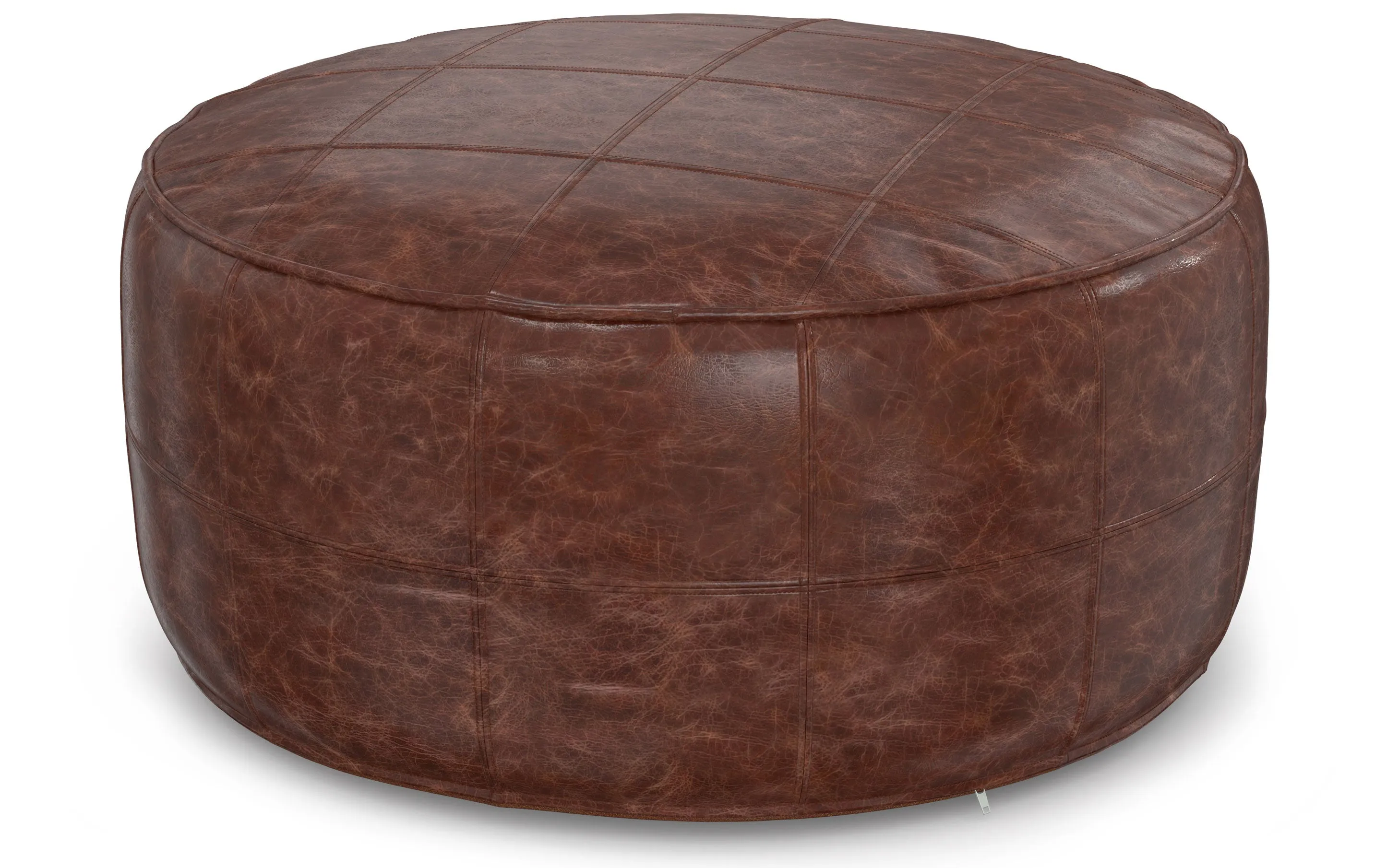 Connor 34 inch Round Coffee Table Pouf