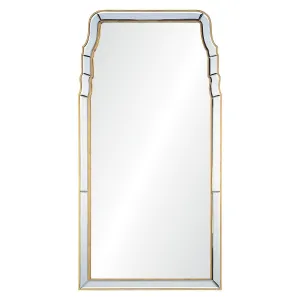 Distressed Gold Queen Anne Wall Mirror by Mirror Home