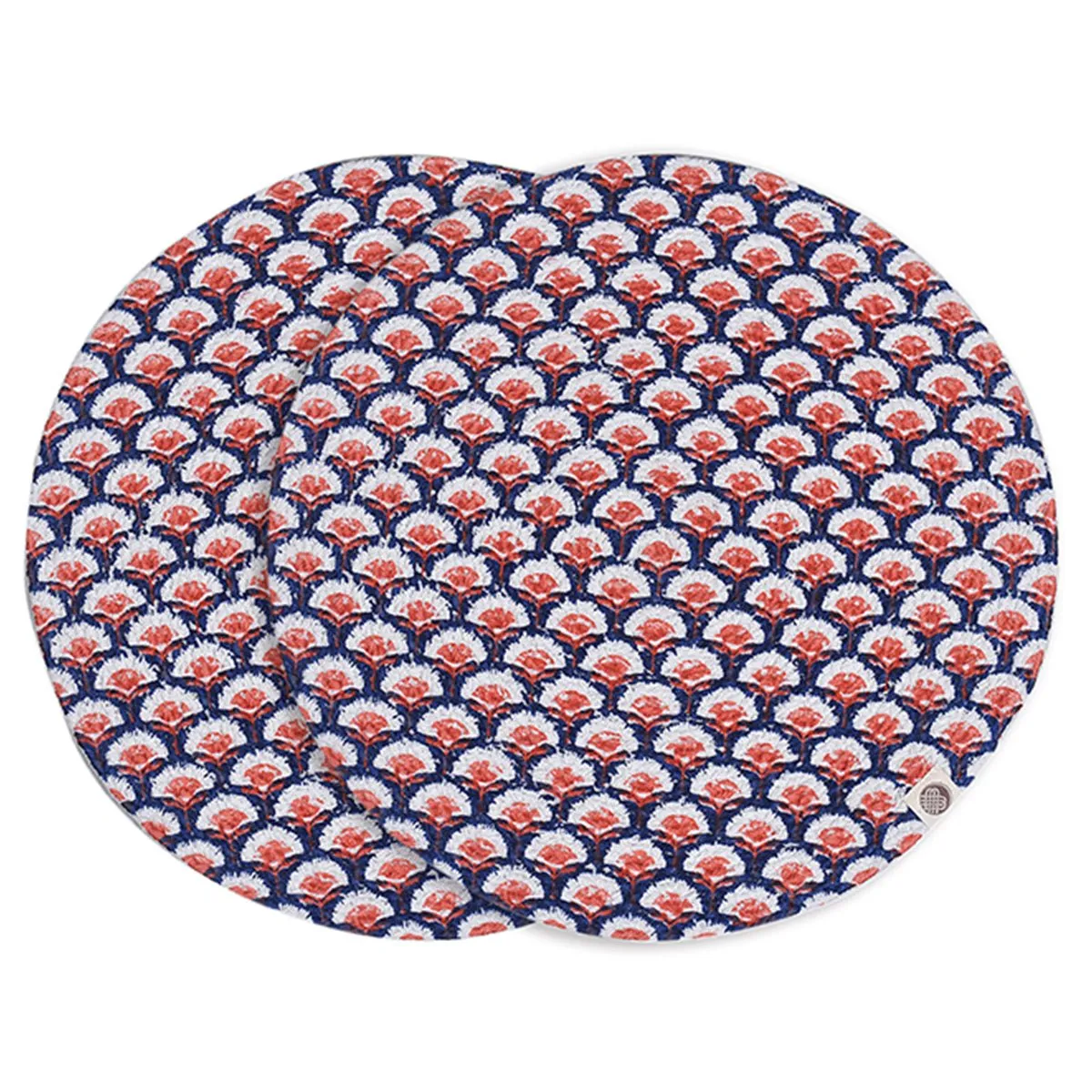 Ditsy Redupple Round Mat - Set of 2