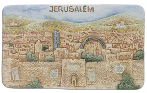 Domar Craftsmanship Art small Jerusalem rectangle plate size: 25 x 16 cm