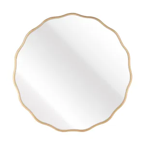 Dora Wall Mirror in Brass