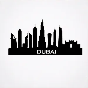 Dubai Skyline - Metal Wall Art