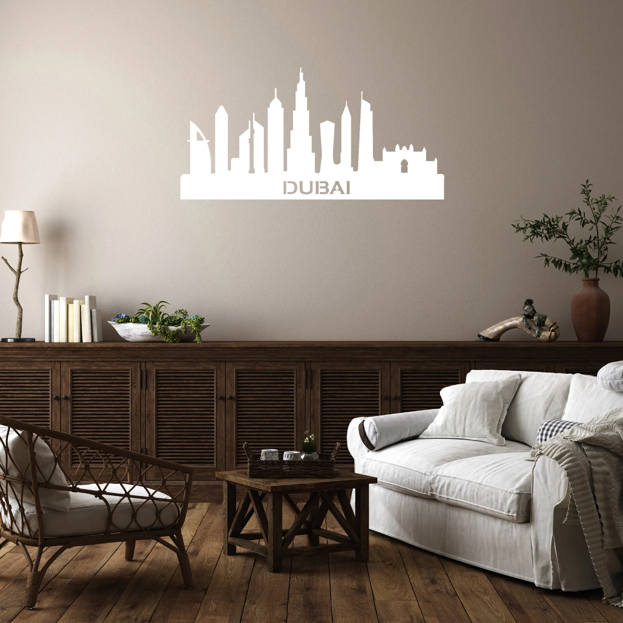 Dubai Skyline - Metal Wall Art