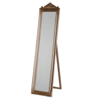 Evelyn Ornate Mirror Stand Champagne 180cm