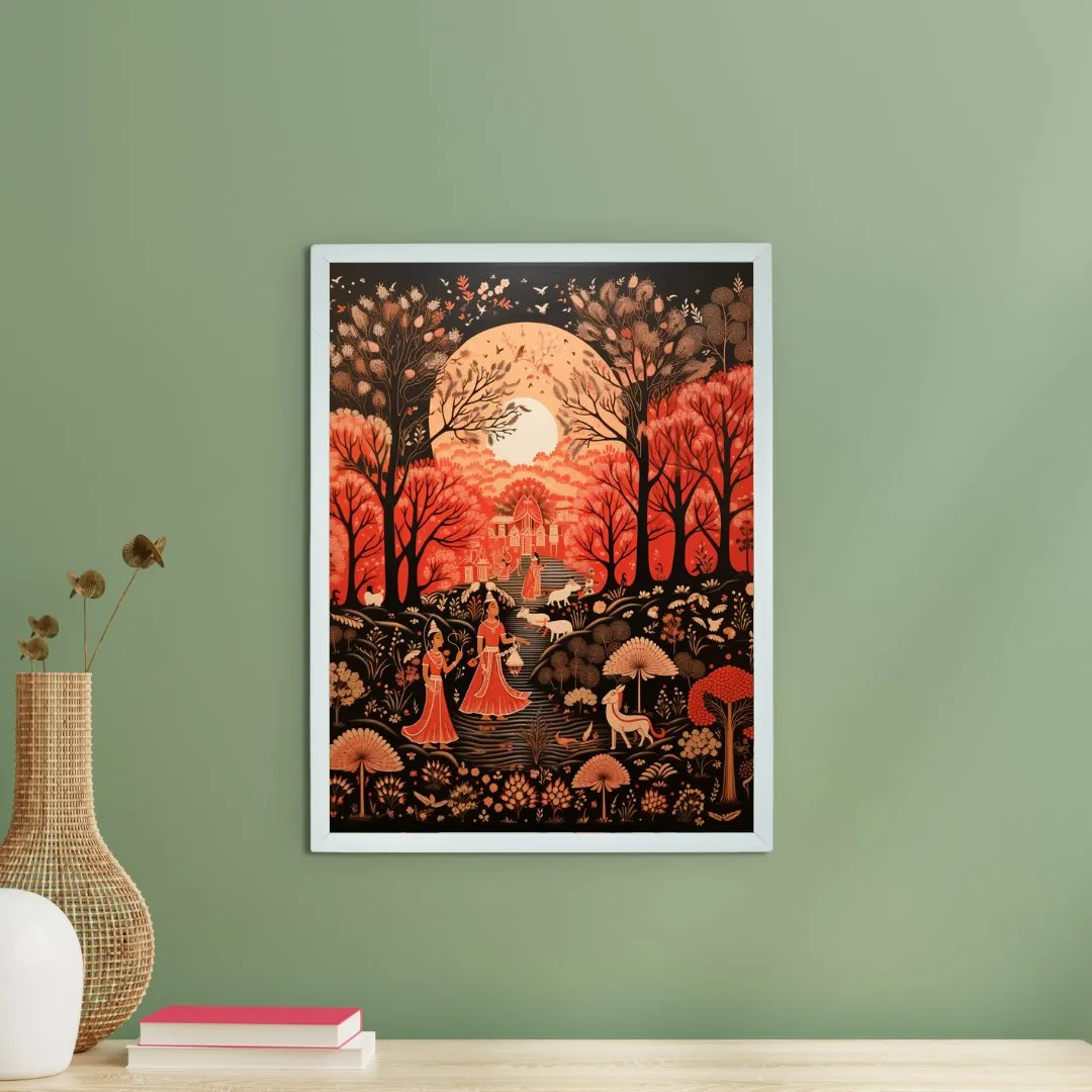 Find Your Rural Harmony: Sowpeace Handcrafted Canvas Prints – Premium Indian-Inspired Art for Elegant Home Decor