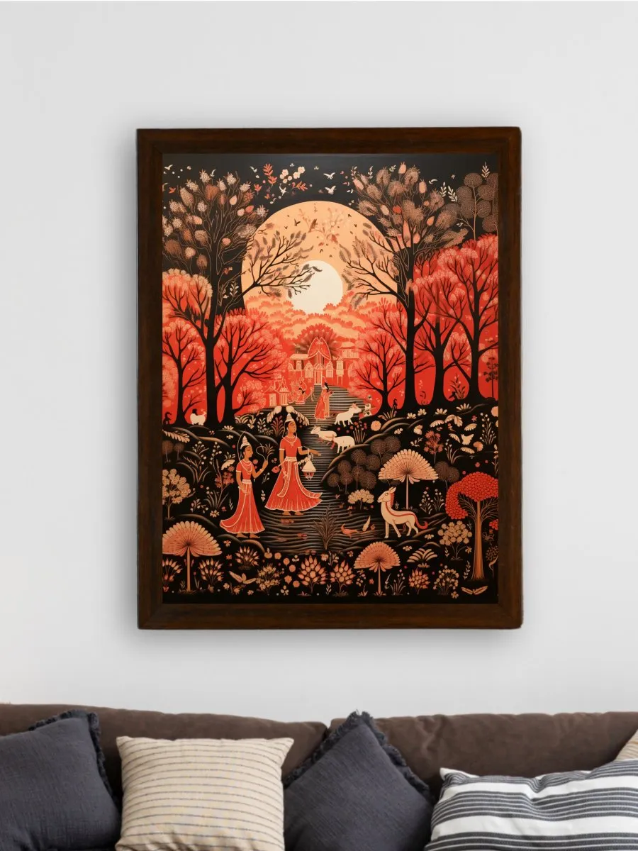 Find Your Rural Harmony: Sowpeace Handcrafted Canvas Prints – Premium Indian-Inspired Art for Elegant Home Decor