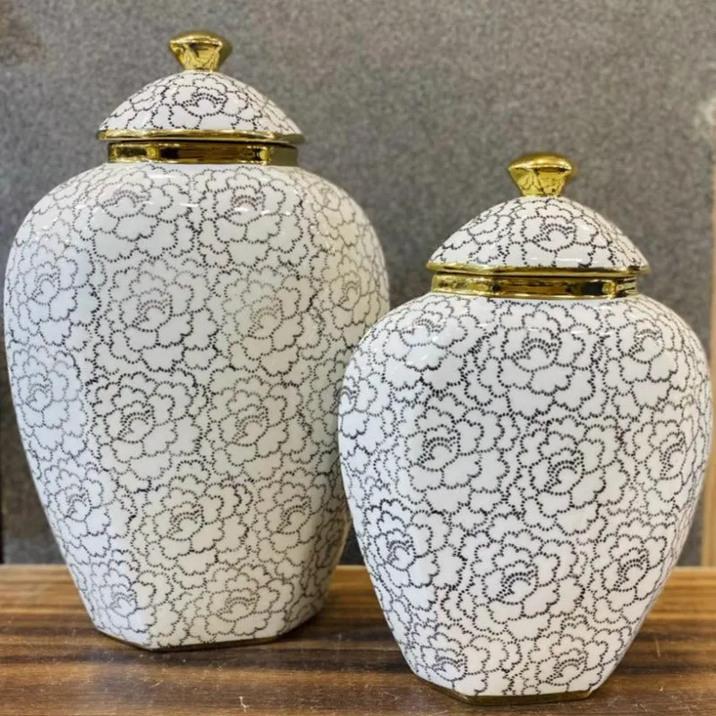 Floral Ceramic Vase (Set of 2)