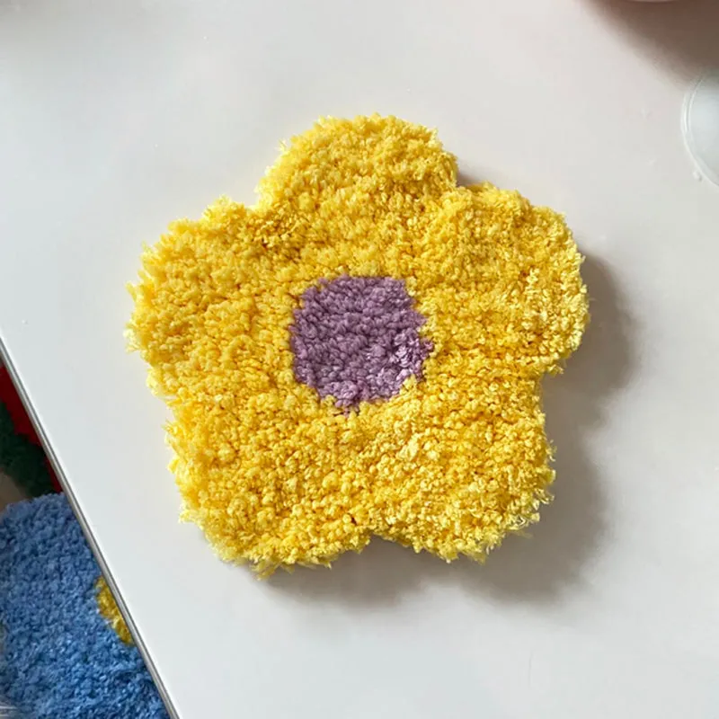 Flower Hand Tufted Coaster & Mat