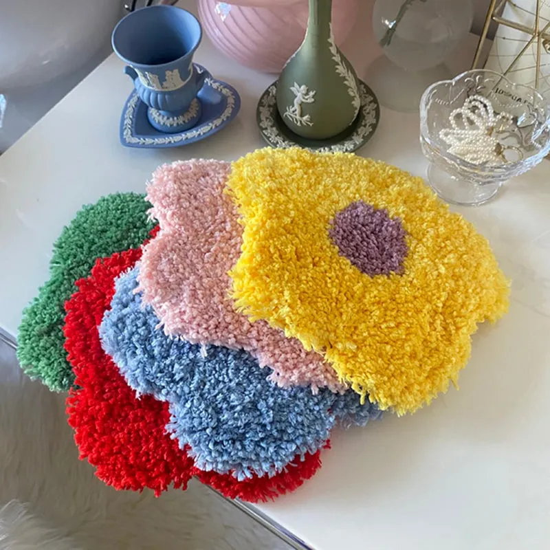 Flower Hand Tufted Coaster & Mat