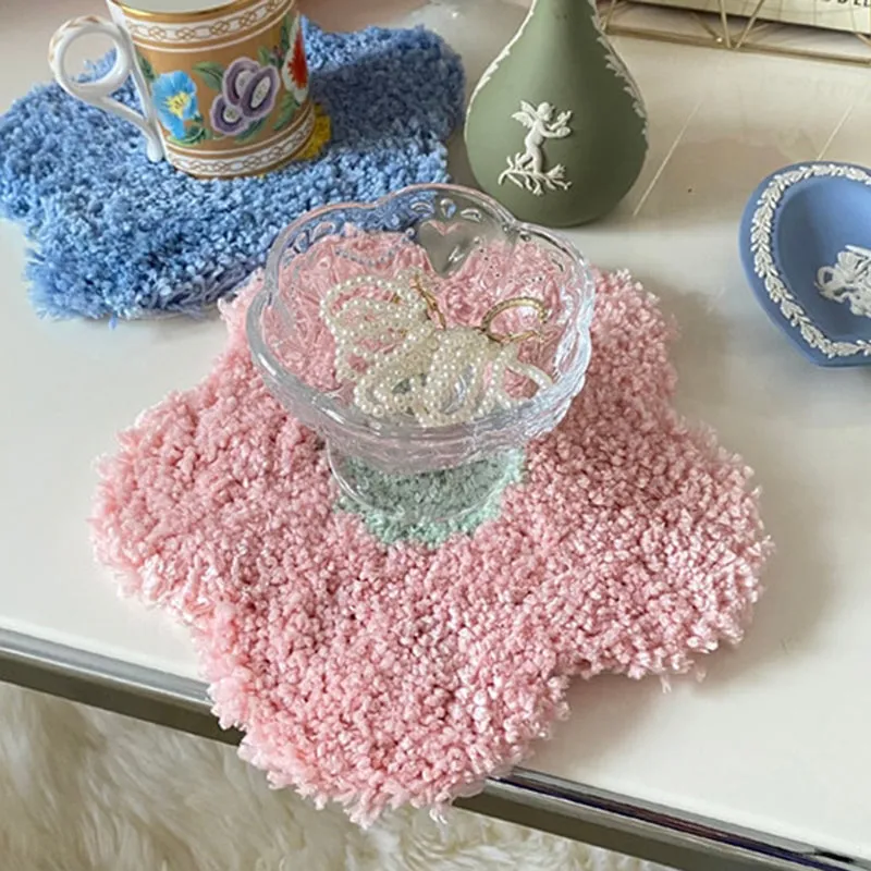 Flower Hand Tufted Coaster & Mat