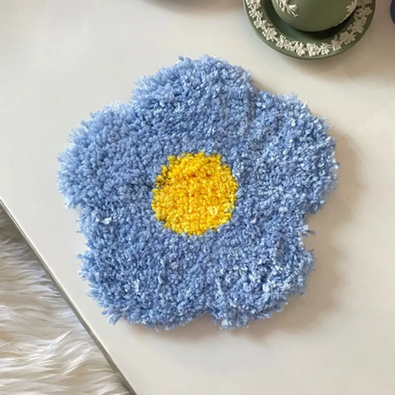 Flower Hand Tufted Coaster & Mat