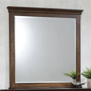 Franco Rectangular Dresser Mirror Burnished Oak