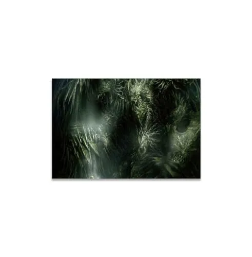 GADGETS WRAP Canvas Gallery Wrap Framed for Home Office Studio Living Room Decoration (14x11inch) - Scary Spooky Artistic