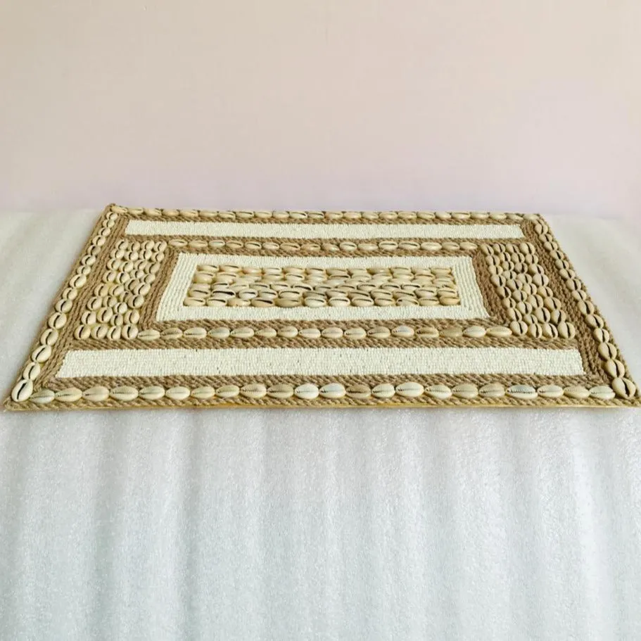 Handcrafted Beaded Pack Of 2 Placemat For Dining & Side Tables By APT