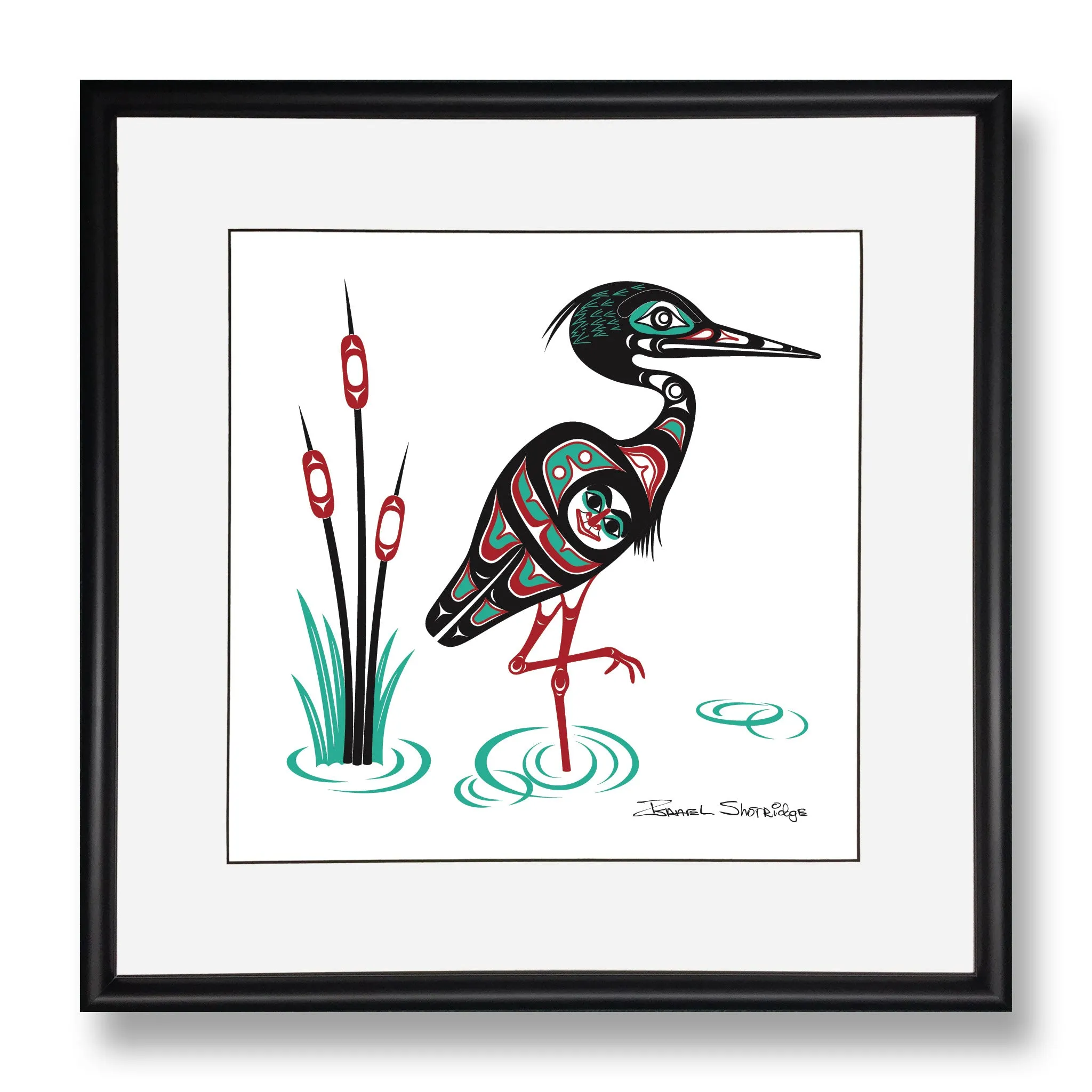 Heron - Limited Edition Formline Art Print