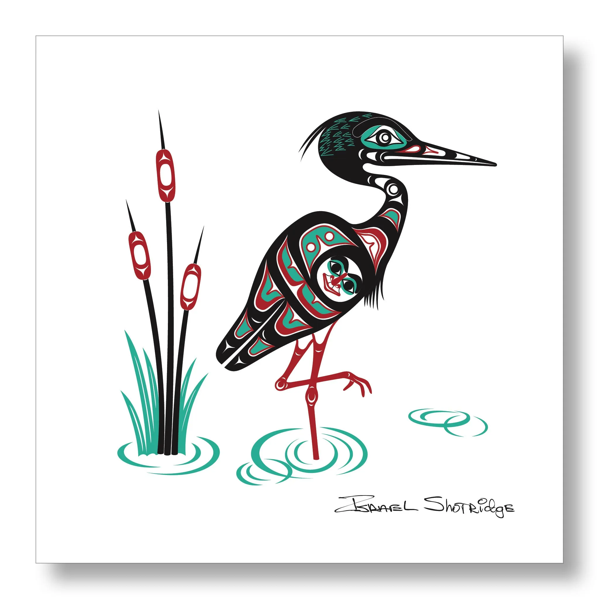 Heron - Limited Edition Formline Art Print