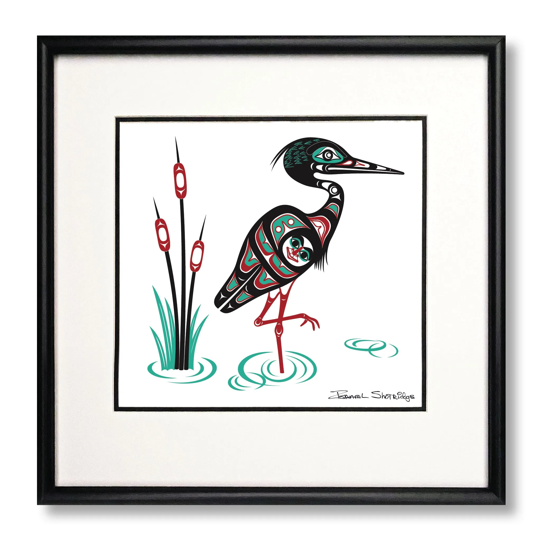 Heron - Limited Edition Formline Art Print