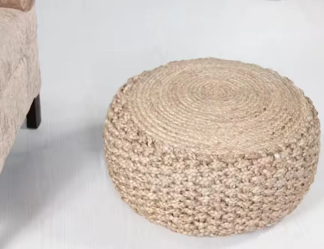 Jute Pouf