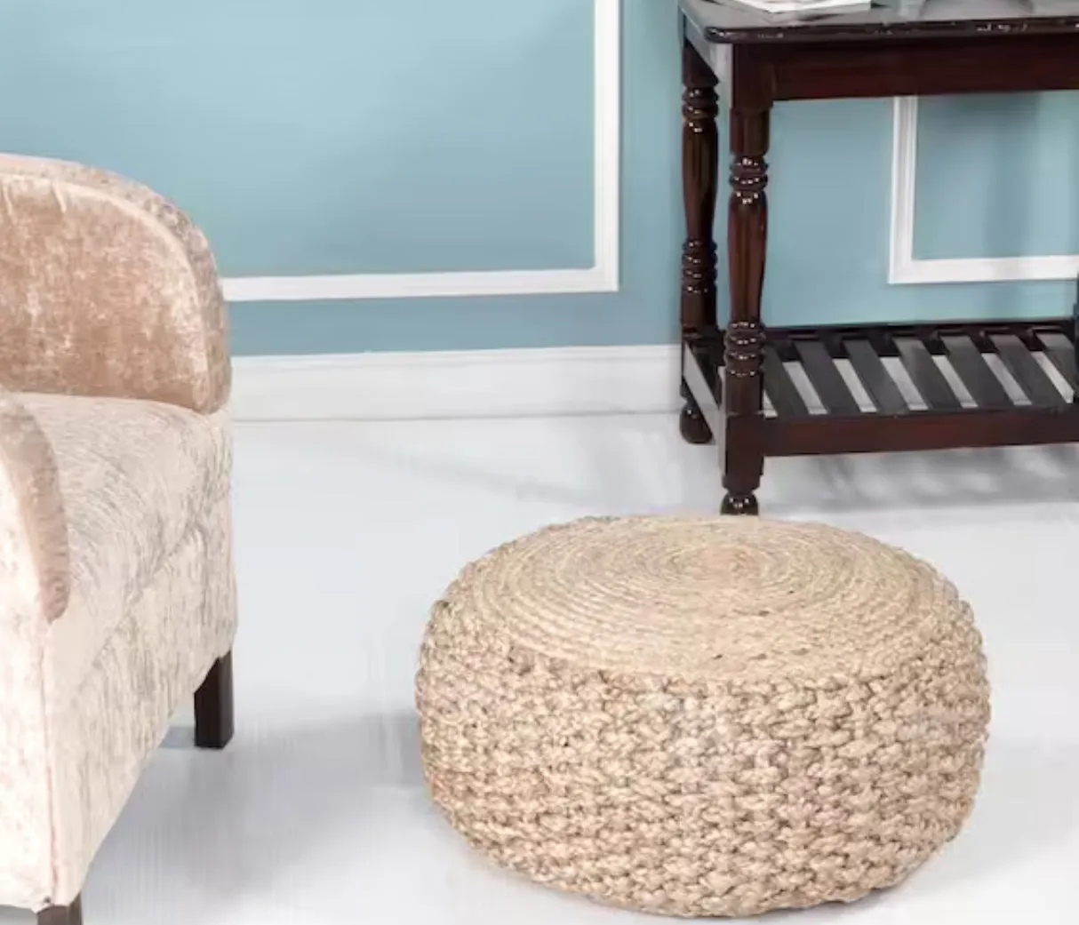 Jute Pouf