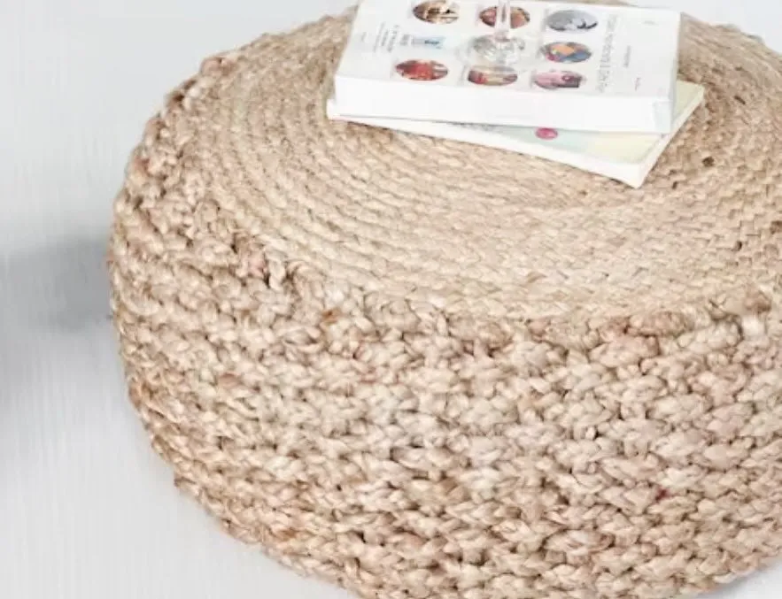 Jute Pouf