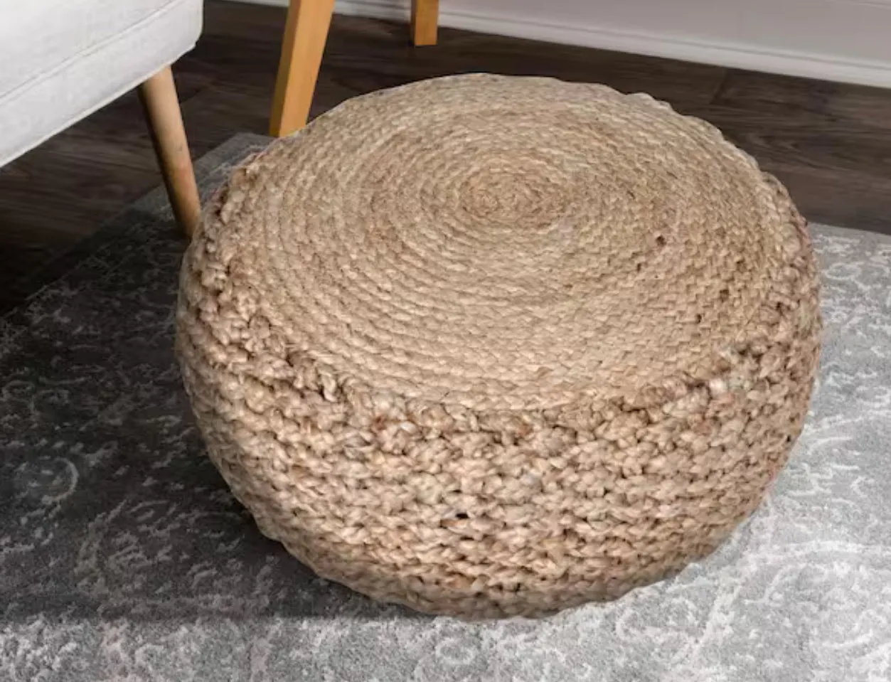 Jute Pouf