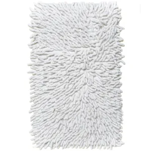 Kassatex Cotton Chenille Bath Rug – White