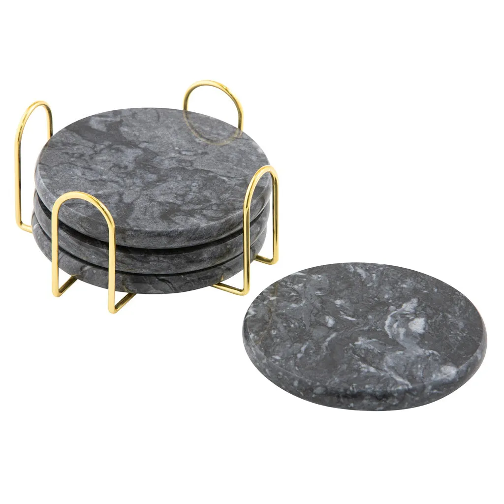 Ladelle Kira Grey Coaster Set - 4 Piece