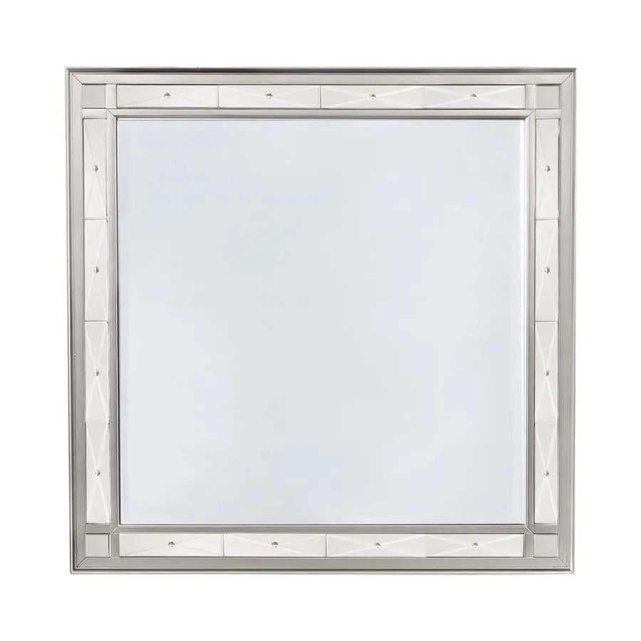 Leighton Beveled Dresser Mirror Metallic Mercury