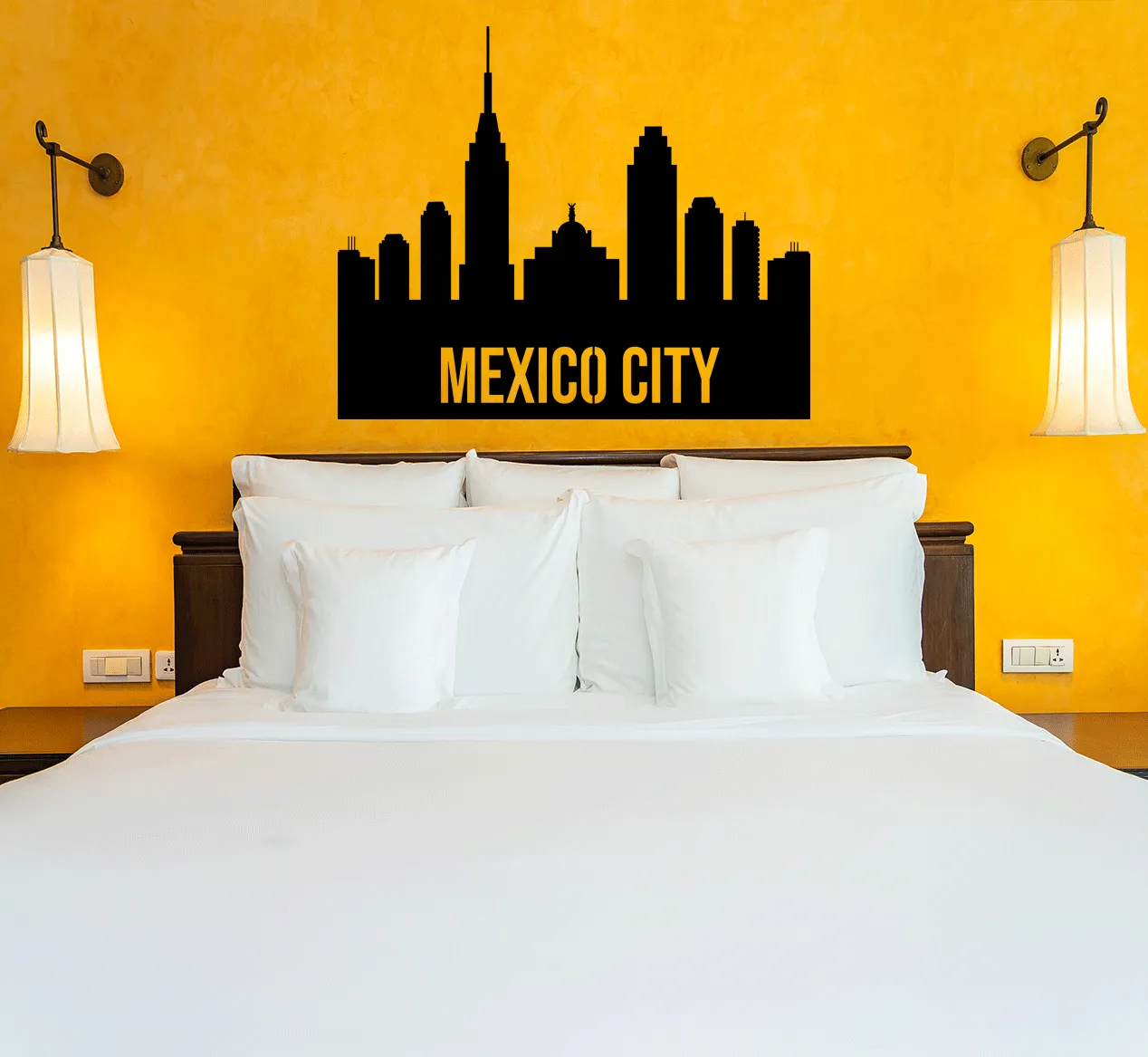 Mexico City Skyline - Metal Wall Art