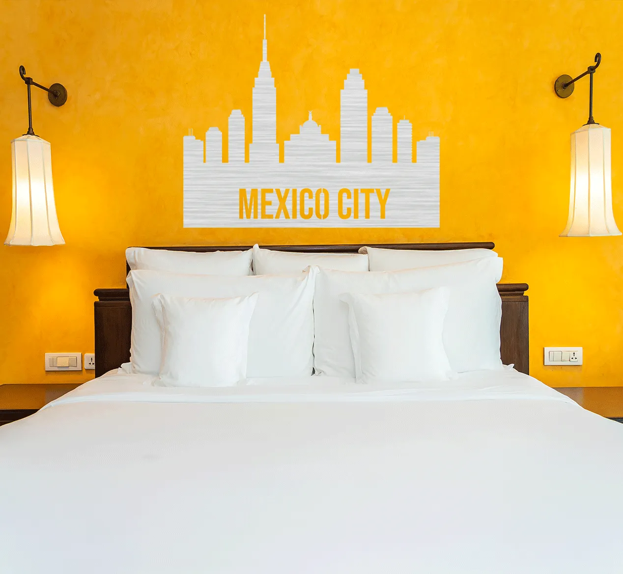 Mexico City Skyline - Metal Wall Art