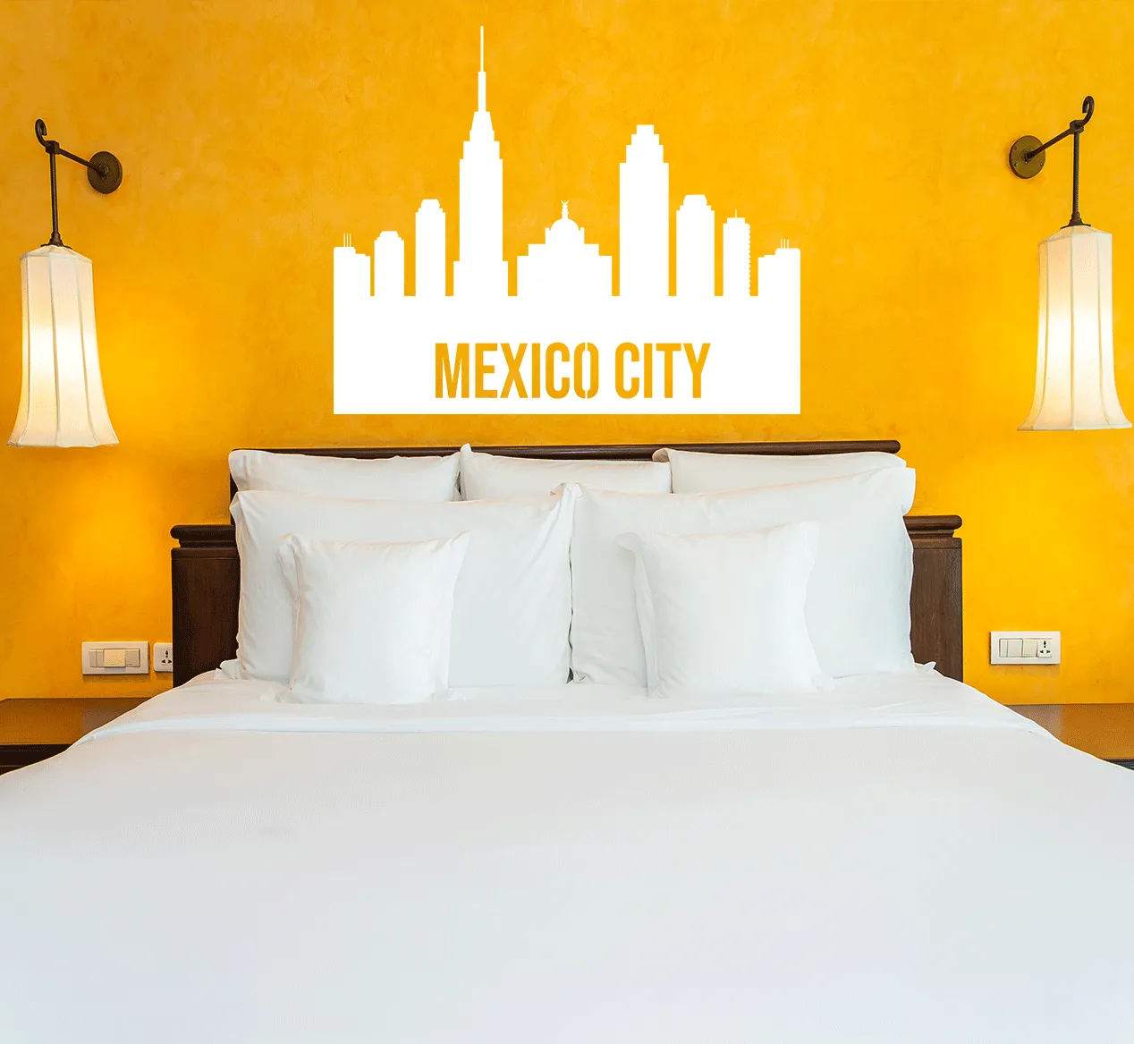 Mexico City Skyline - Metal Wall Art