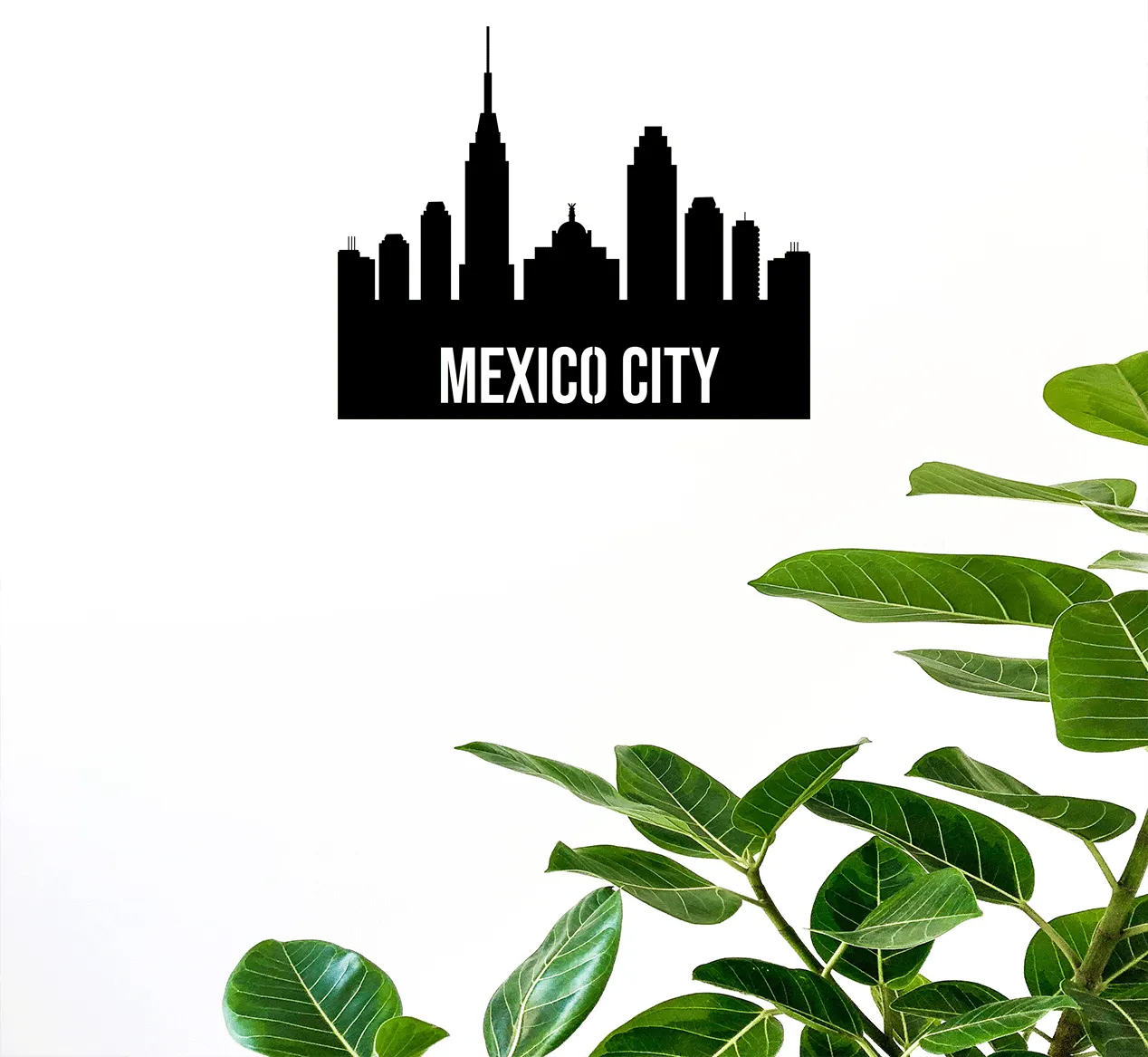 Mexico City Skyline - Metal Wall Art